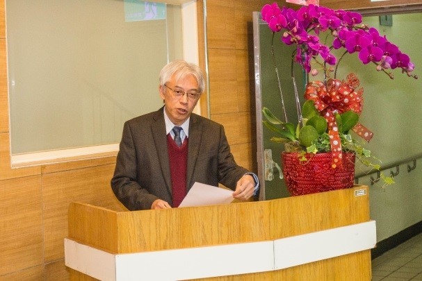動物實驗照護委員會主席陳景宗老師致詞